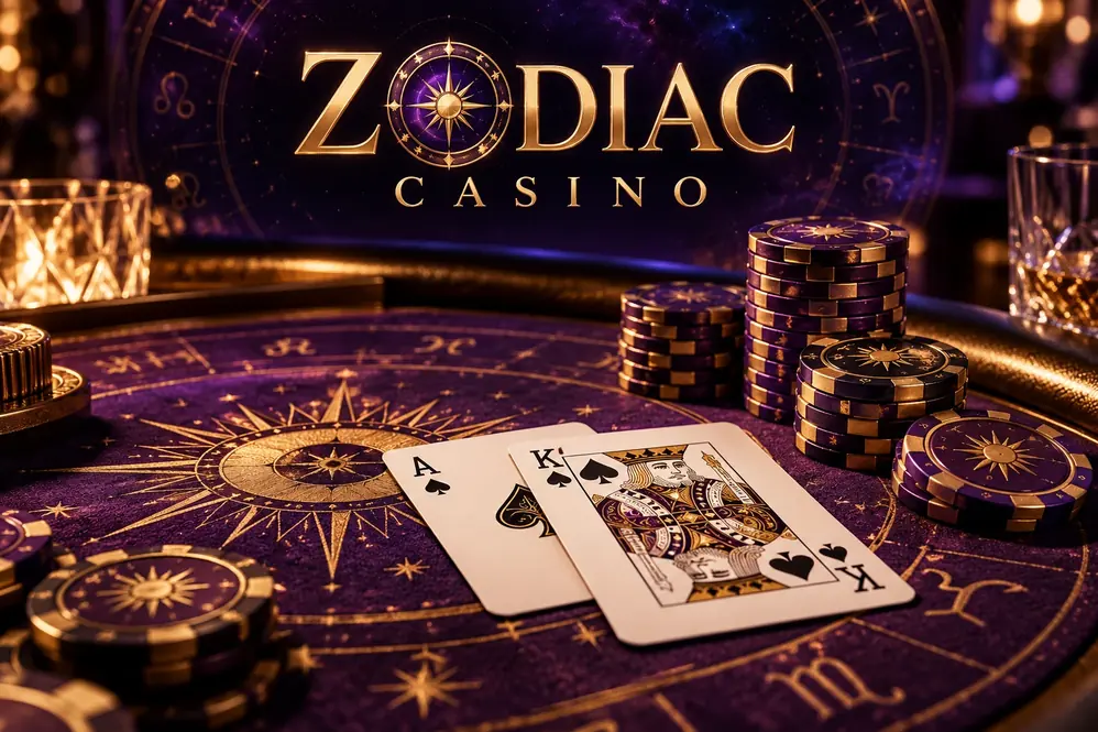 Ilustración: blackjack en Zodiac Casino