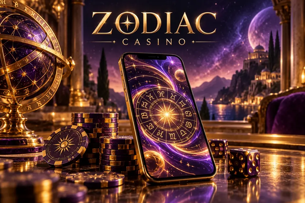 Ilustración: Zodiac Casino en el celular